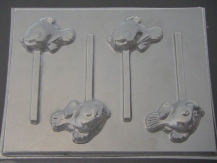 540sp Meno Fish Chocolate or Hard Candy Lollipop Mold